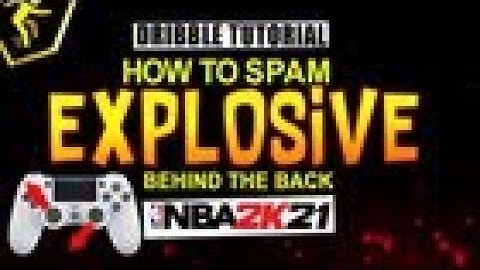 How to SPAM * Behind the back NBA 2K21 Dribble TUTORIAL with handcam