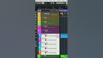 Move selected tracks into a new folder | Cubase pro