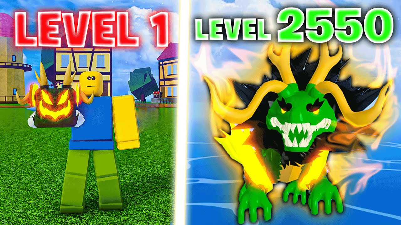 Blox Fruits Noob to MAX With Dragon Fruit In One Video! - YouTube