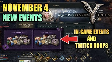 LEGEND OF YMIR EVENTS AND TWITCH DROPS (NOVEMBER 4,2025 UPDATE)