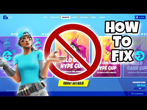 HOW TO FIX FORTNITE HYPE CUP NOT SHOWING UP (Why can't I Play in the Fortnite Hype Cup)