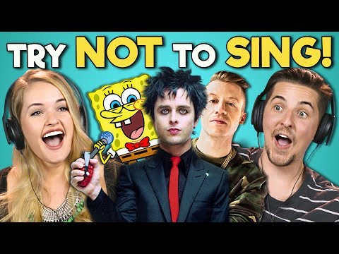 COLLEGE KIDS REACT TO TRY NOT TO SING ALONG CHALLENGE