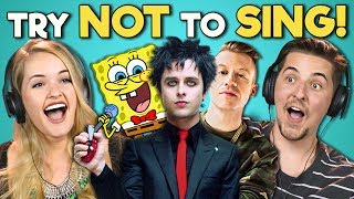 COLLEGE KIDS REACT TO TRY NOT TO SING ALONG CHALLENGE