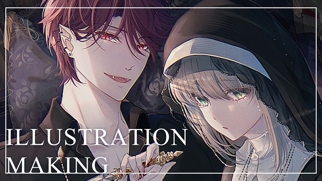 イラストメイキング - Illustration making(speed painting) - 022