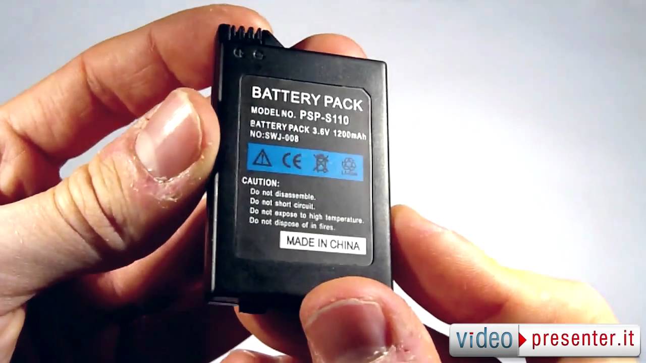 Tool Ultra Rechargeable battery per PSP Slim VIDEOPRESENTER.it