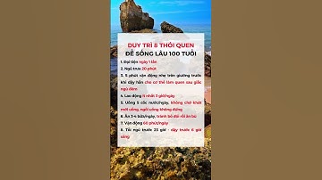 DUY TRÌ 8 THÓI QUEN ĐỂ SỐNG LÂU 100 TUỔI | Ngọc Minh Ds Gia Đình #ngocminhduocsigiadinh #shorts
