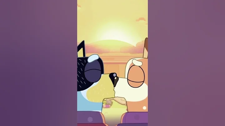 Bluey - Bandit and Chilli kissing #shorts