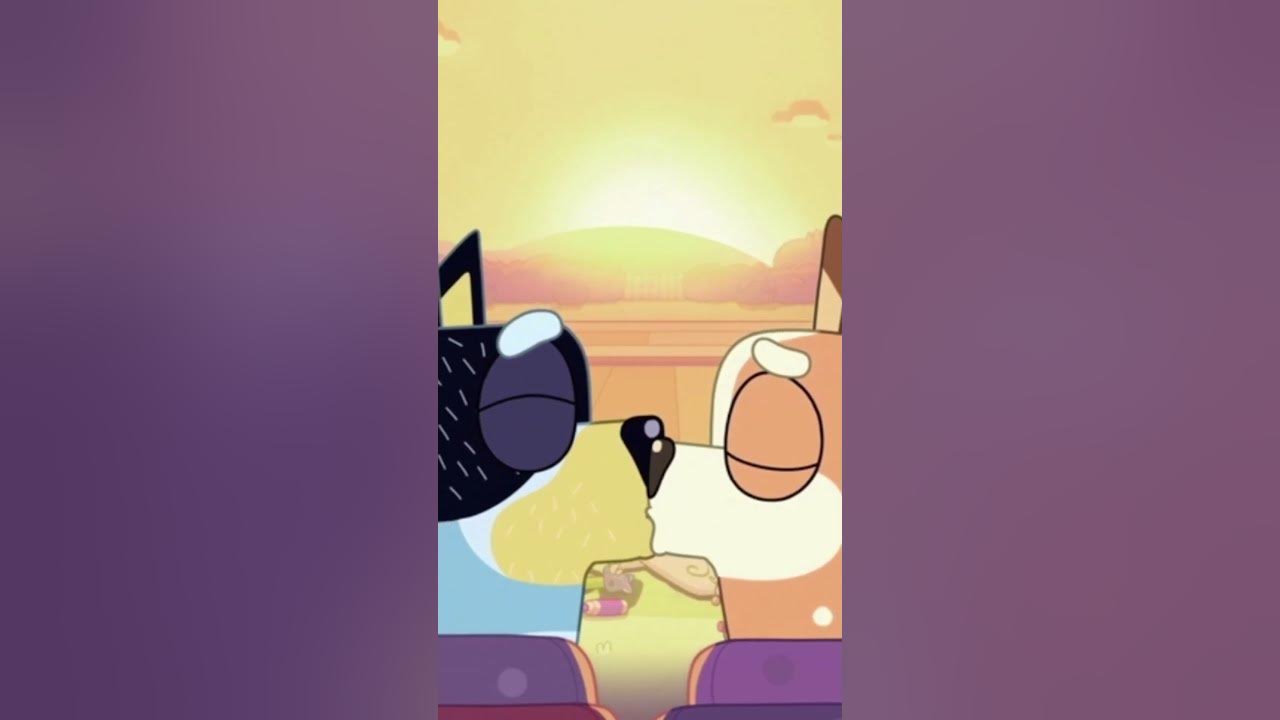 Bluey Bandit and Chilli kissing shorts YouTube