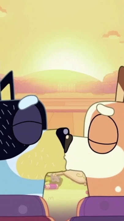 Bluey - Bandit and Chilli kissing #shorts