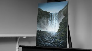 Painting a Waterfall Landscape with Acrylics - Paint with Ryan
