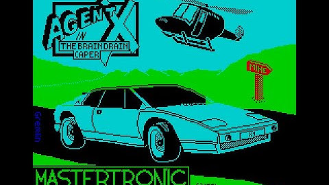Agent X In The Brain Drain Caper Review for the Sinclair ZX Spectrum by John Gage