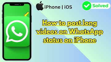 How to post long videos on WhatsApp status on iPhone | iOS | 2024