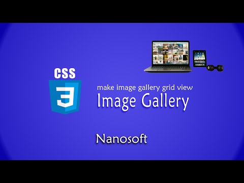Learn CSS3 in Urdu _ How to make grid view image gallery _ Lecture #30 _ Nanosoft