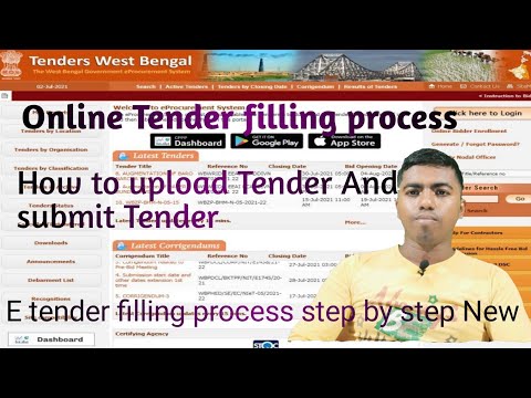 Tender submission process ?online tender filling process