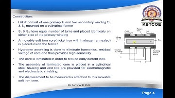Sensors and Transducers: Session 4: LVDT