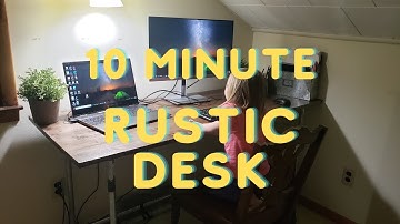 I Built This Easy 10 Minute Rustic Pipe Desk For My Wife