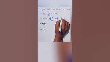 How to convert percentage into ratio ? #maths #conversion #percentage #ratio #trending #shorts