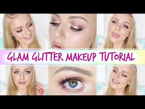 Glam Glitter Makeup Tutorial | Lucy Flight - Hope you guys love this full glam glittery eye makeup look! Its perfect for clubbing or going out or if you're anything like me, a normal day lol.