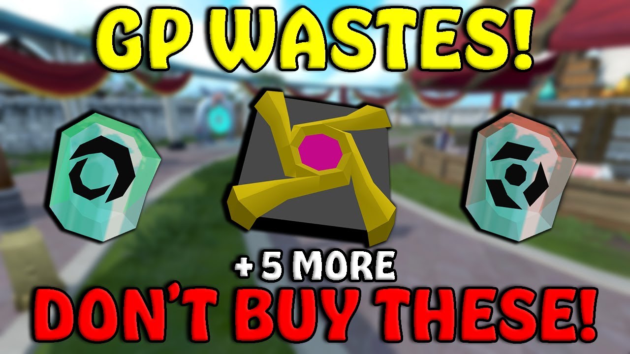 You SHOULDN'T BUY These Items! - BIG GP Wastes!