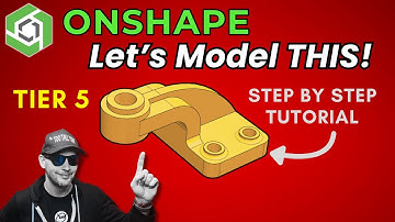 HOW TO LEARN CAD - Onshape Best Tutorial for Intermediate- TIER 5 Challenge - STANDOFF BRACKET