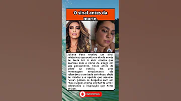 SEU NOME ME CRUZOU O PENSAMENTO O SINAL MISTERIOSO DE JULIANA PAES ANTES DA MORTE DE PRETA 