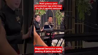 megawati hangestri bersyukur wagub jatim hadiri ngunduh mantunya sampai nyanyi untuknya