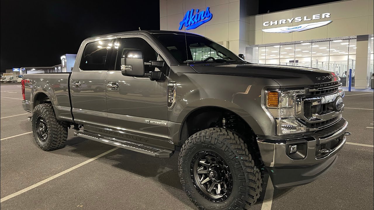 2021 Ford F250 Covert Edition Carbonized Gray Leveled on 37s Review