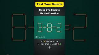 One Move Challenge! 🧩 Logic Brain Test 🔥🧠