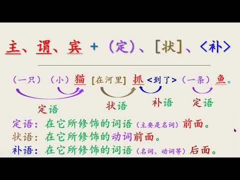 Basic grammar_sentence constituents/components  基础语法_句子成分