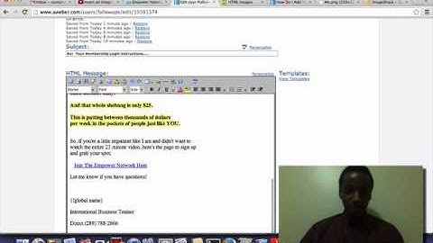 how to add an image in aweber follow up messages?