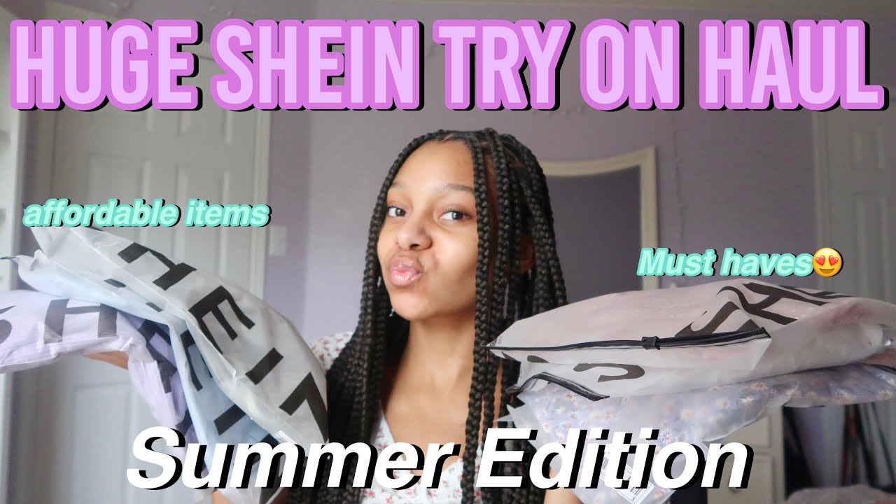 HUGE SHEIN SUMMER TRY ON CLOTHING HAUL 2021 - YouTube