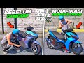 Aku Modifikasi Motor AEROX Drag Langka Di Bengkel HONDA Untuk Balapan Drag Di GTA 5 MOD