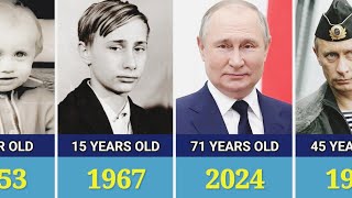 Vladimir Putin - Transformation From 1 to 71 Years Old