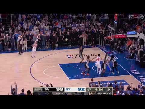 Knicks 4th Quarter Offense vs Wemby in NBA Finals! Game 4!