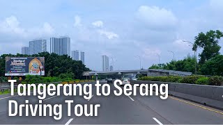 Tangerang to Serang Driving Tour via Jakarta - Merak Toll Road in 4k! #driving