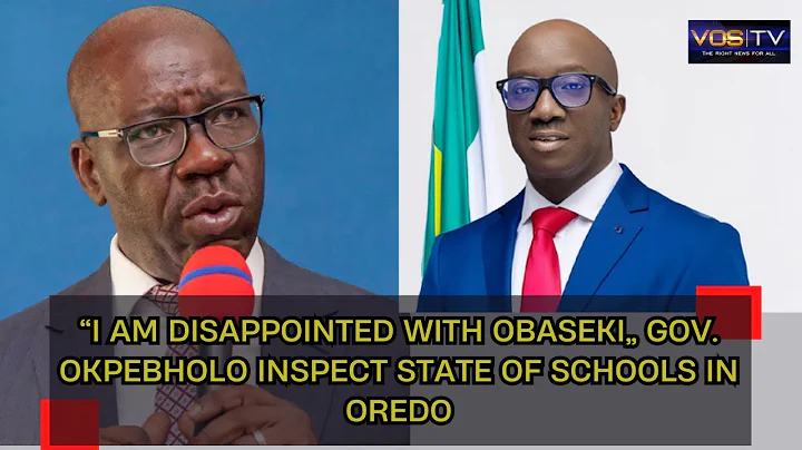 “I AM DISAPPOINTED WITH OBASEKI” GOV. OKPEBHOLO INSPECT STATE OF SCHOOLS IN OREDO