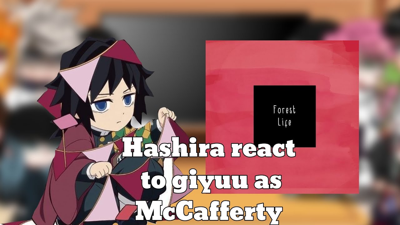 Hashira react to Giyuu as McCafferty || Demon slayer Gacha club || Angst