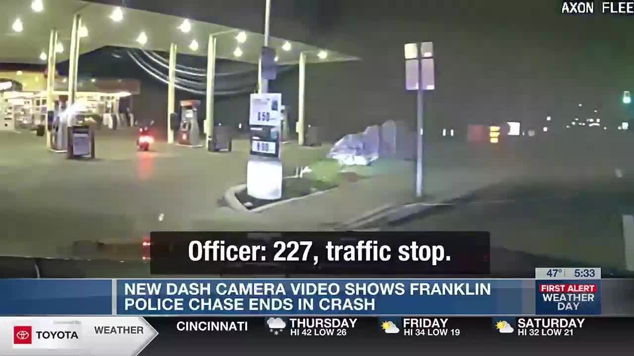New dash camera video shows Franklin Police chase ends in crash - YouTube