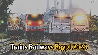 [الجزء الأول]قطارات سكك حديد مصر٢٠٢٣-Trains Railways Egypt 2023