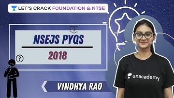 NSEJS PYQs | 2018 | Biology | Class 10 | Foundation & NTSE | Vindhya Rao
