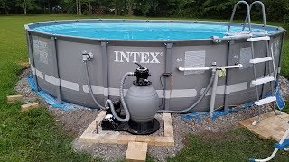 Join us as we install our new sand filter and pump.