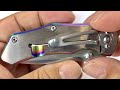 KUBEY Integral Lock Mini EDC Pocket Knife 12C27 Drop Point Blade Stainless Steel Handle quick look