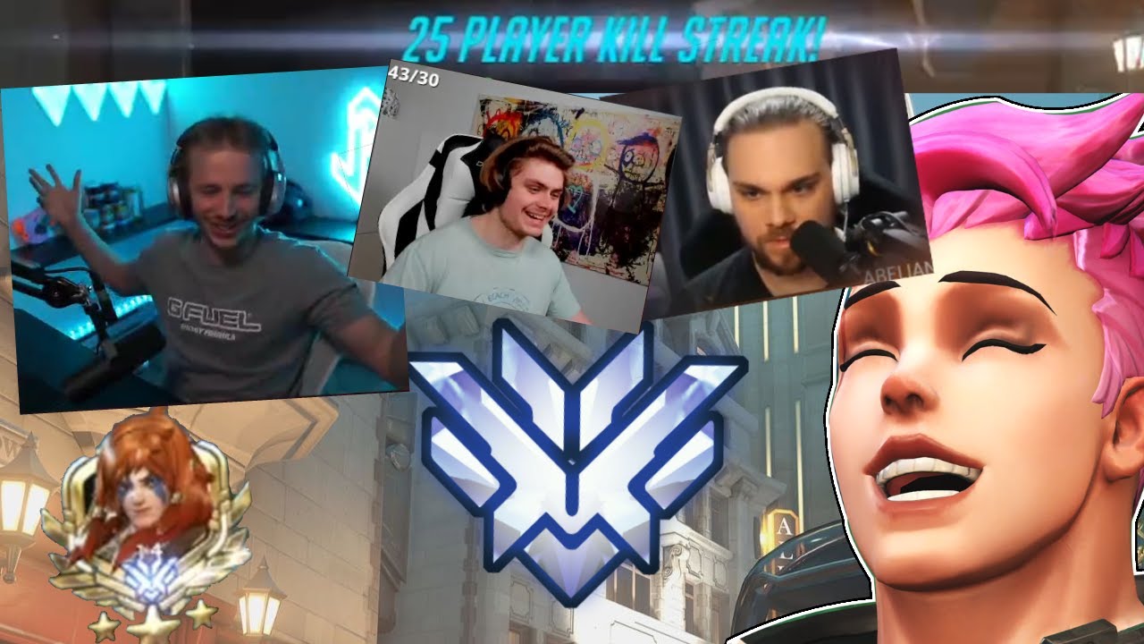 My Zarya Destroys Streamers w/ Reactions [ML7, Jay3, Kragie, LHCloudy]