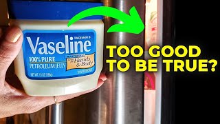 TERRIBLE idea? months after slathering Vaseline on a refrigerator gasket to keep the door closed