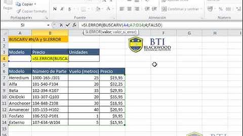 BUSCARV con SI ERROR