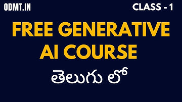 Free Generative AI Course in Telugu | Learn AI Tools Step-by-Step (No Coding Needed)