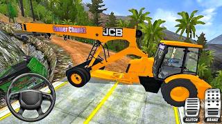 Mountain Road JCB Liftall Crane Drive | Bus Simulator Indonesia - Android Gameplay  screenshot 3