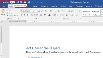Office 365 Bonus Bonus Tip - AutoSave is Working