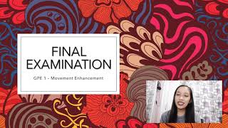 General Physical Education 1 - Movement Enhancement Final Examination Short Video Instruction. Profile
