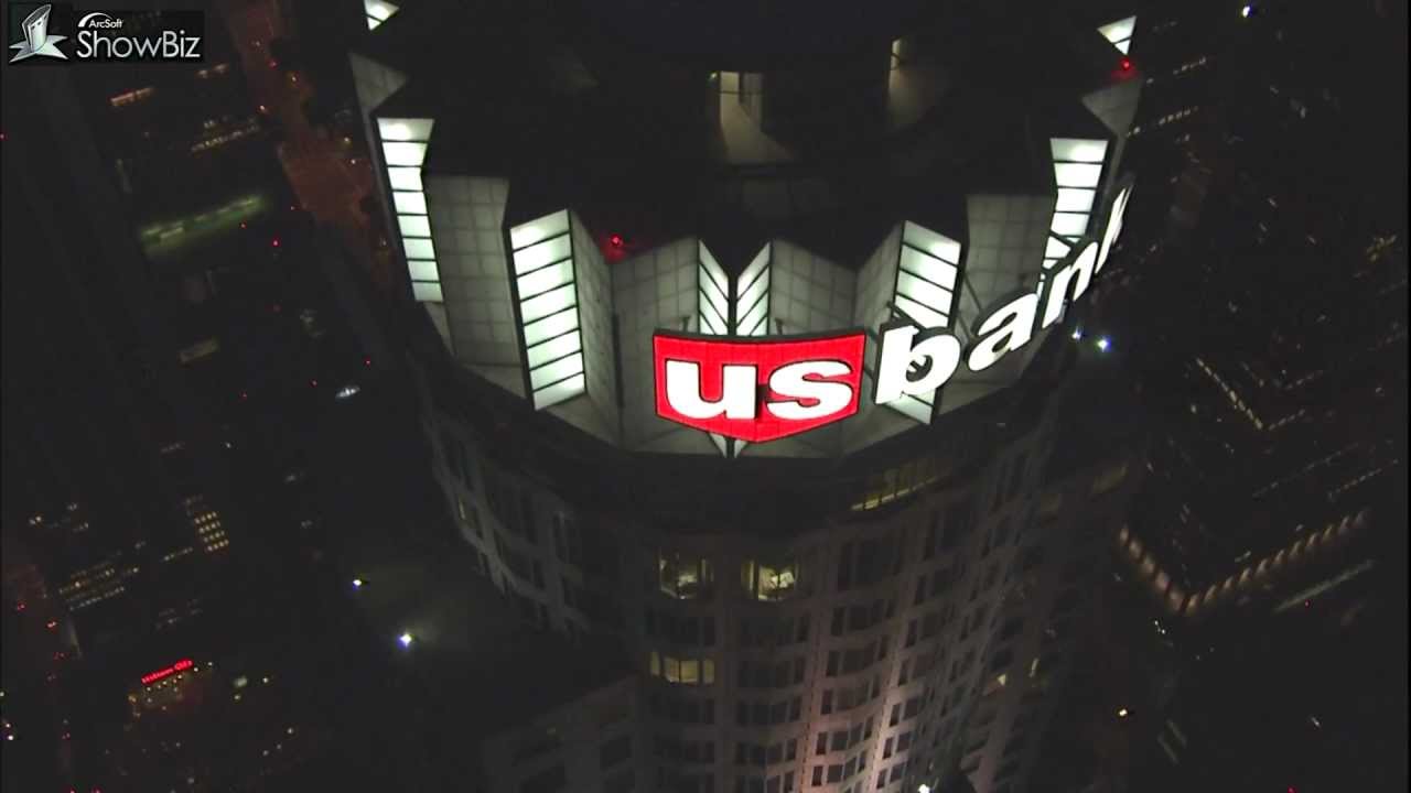 Los Angeles Flight Tour - L.A. Downtown At Night